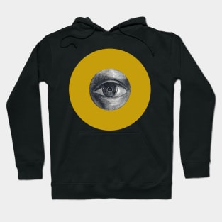 Halloween All Seeing Eye, Symbols, Signs, and Omens - Ochre and Black Hoodie